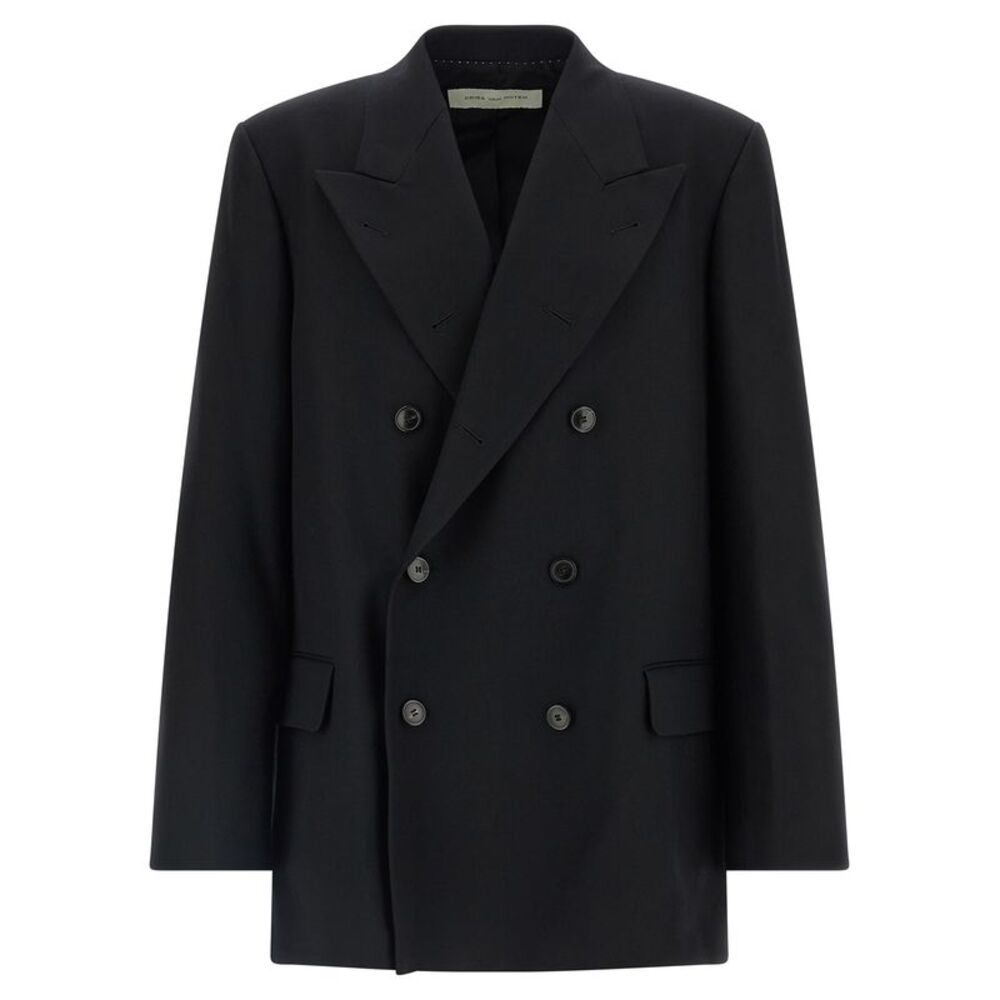 Dries Van Noten Black Wool Men's Blazer